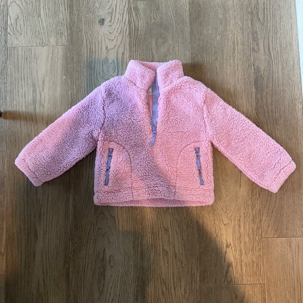 jcrew purple girls fleece